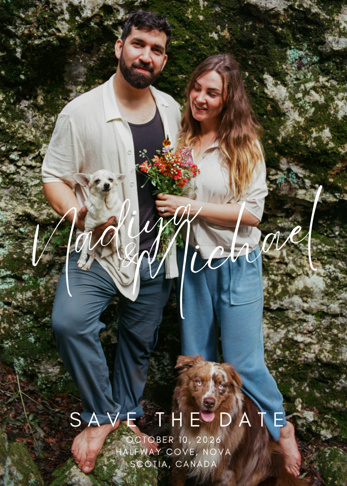 Nadiya & Michael save the date